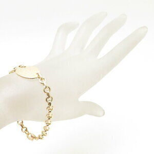 Tiffany Return to Tiffany Oval Bracelet Yellow Gold